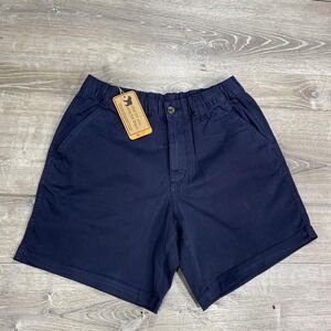 Bearbottom Shorts Mens Medium Navy 7" Inseam Chino Stretch Cotton Casual Walking